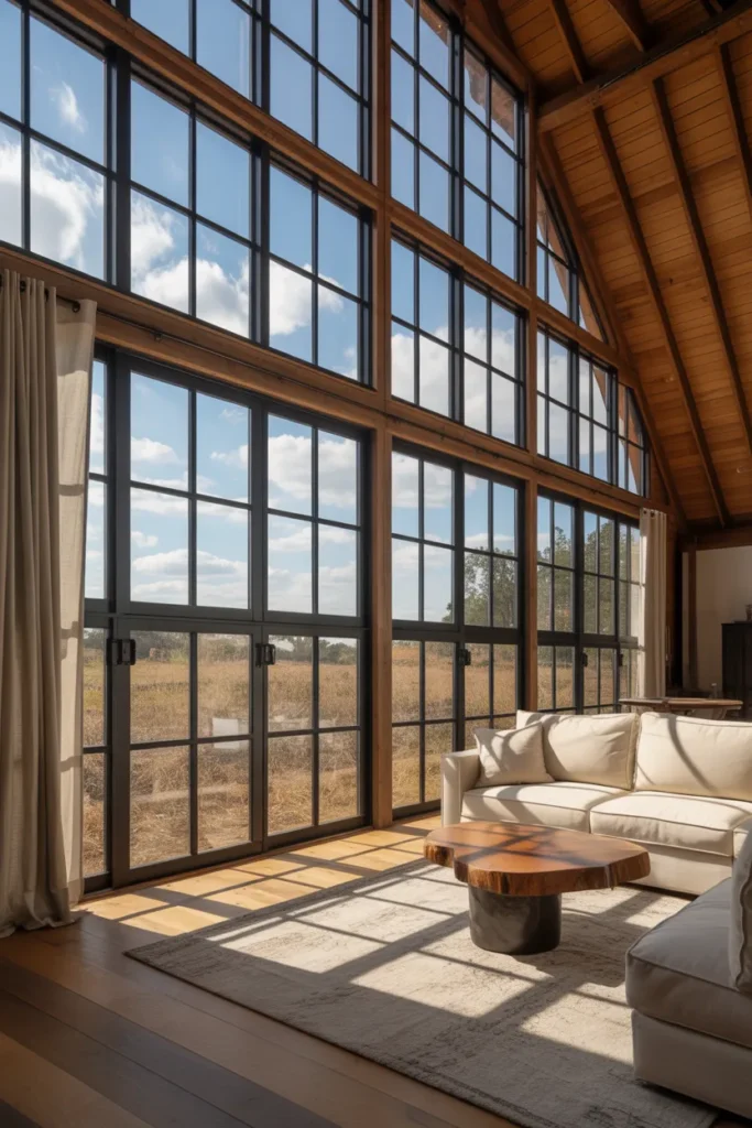 Natural Light Through Large Windows
