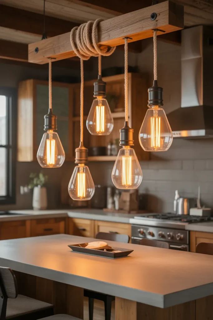 Industrial Edison Pendant Clusters