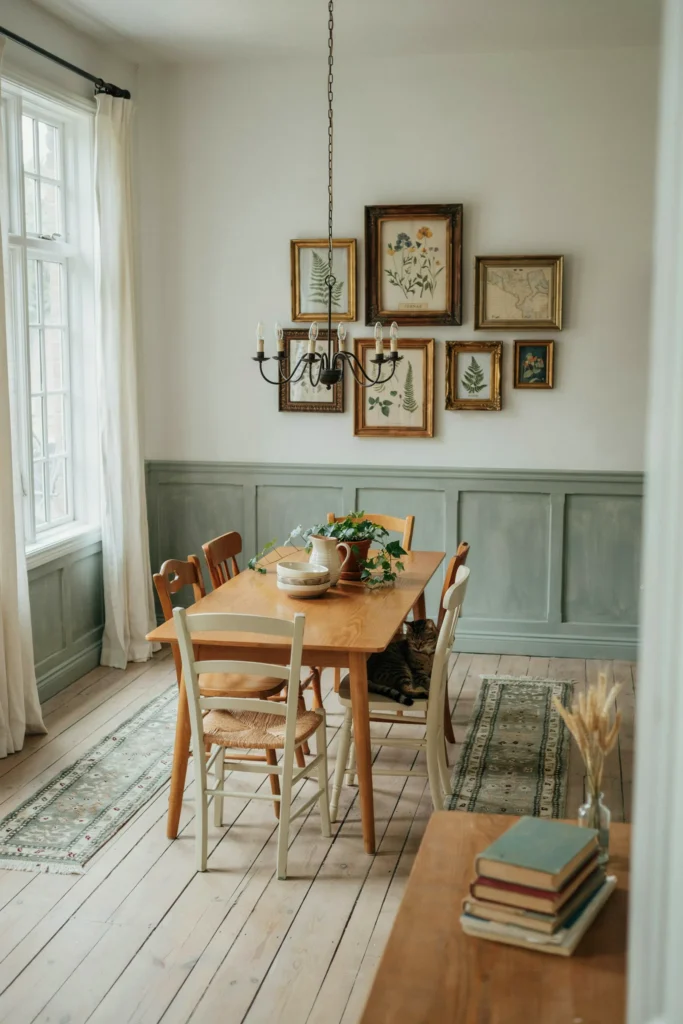 Sage Green Painted Wall