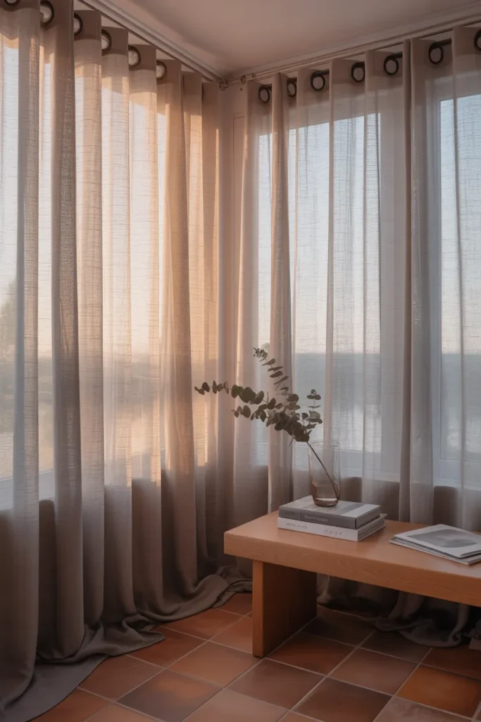 Layered Sheer Curtains