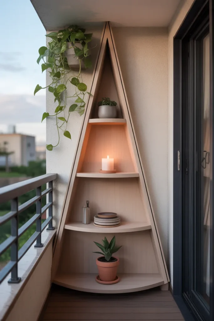 Corner Triangle Shelf