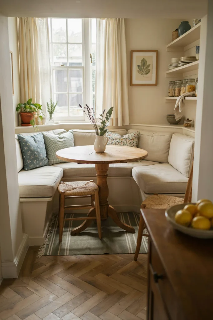 Small-Space Corner Banquette