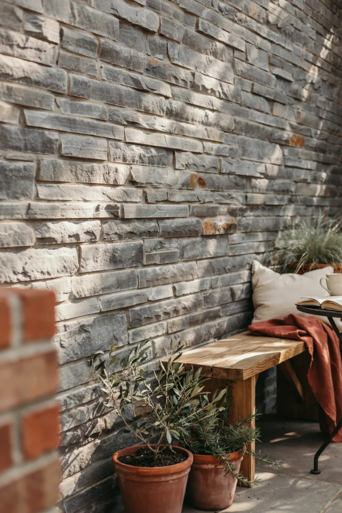 Stone Veneer Wall