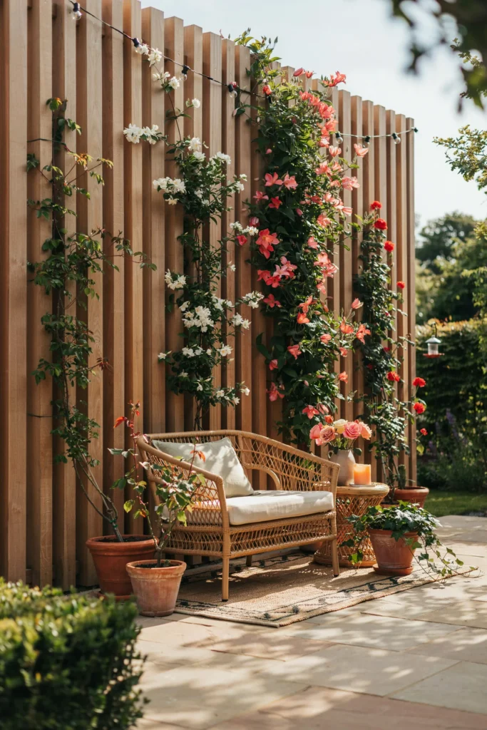 Battens with Climbing Vines