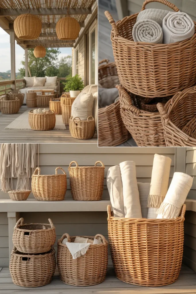 Woven Baskets for Storage & Styling