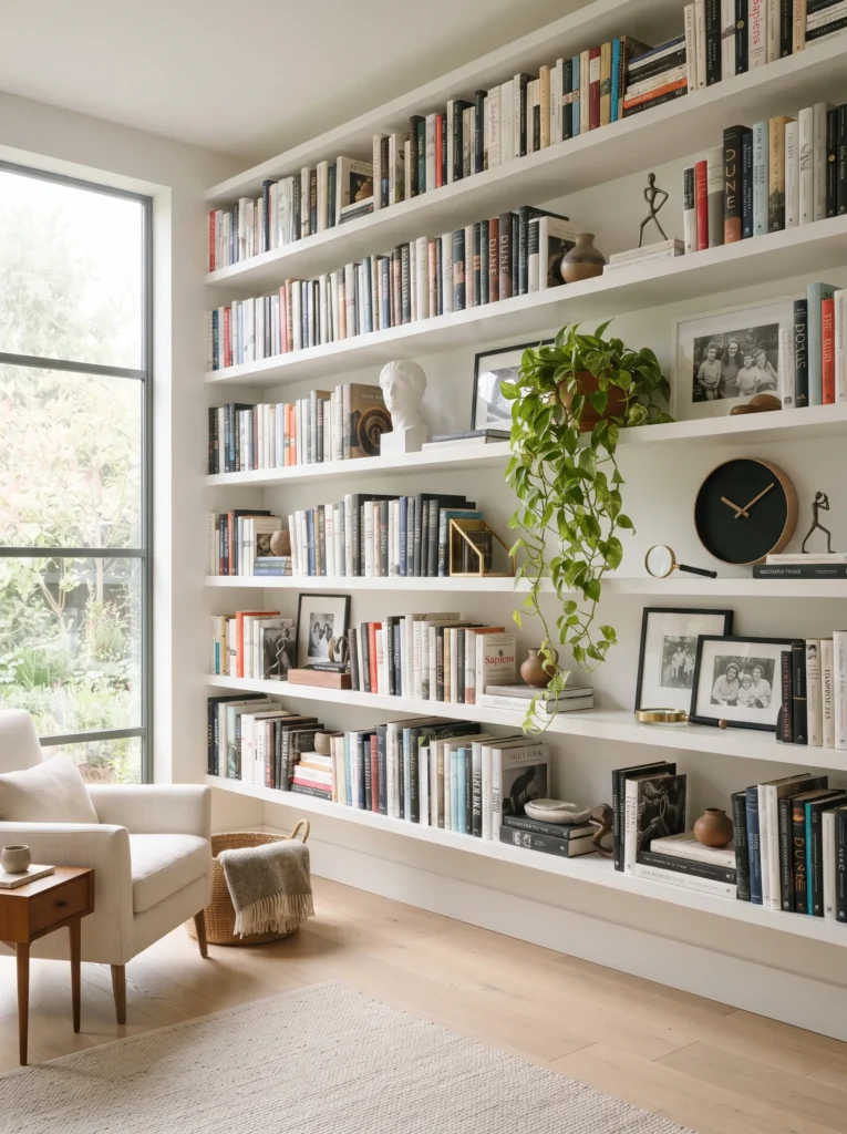 Floating Shelf Gallery Wall