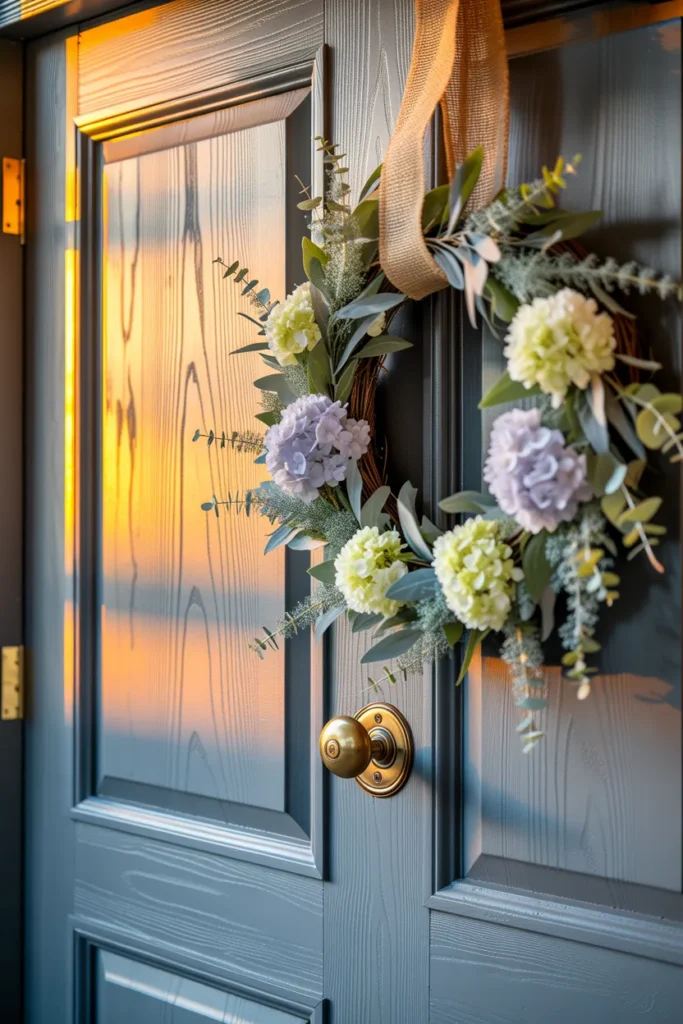 Wreath With Spring Blooms
spring-front-porch-decor
