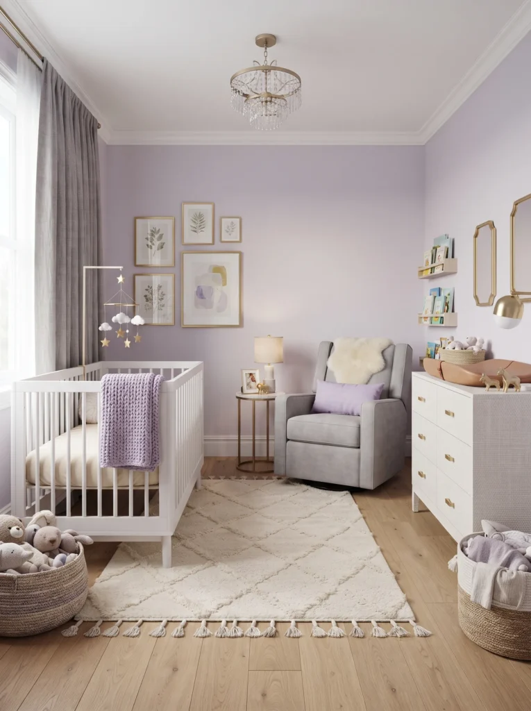 Elegant Lavender & Gray Serenity