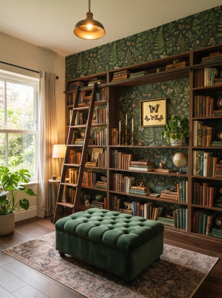 Wallpapered Statement Wall