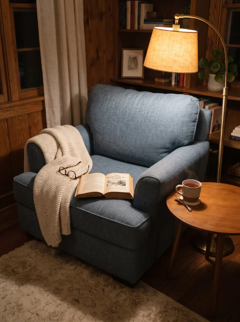 Cozy Armchair Reading Nook