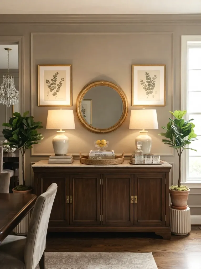 Symmetrical Buffet Styling