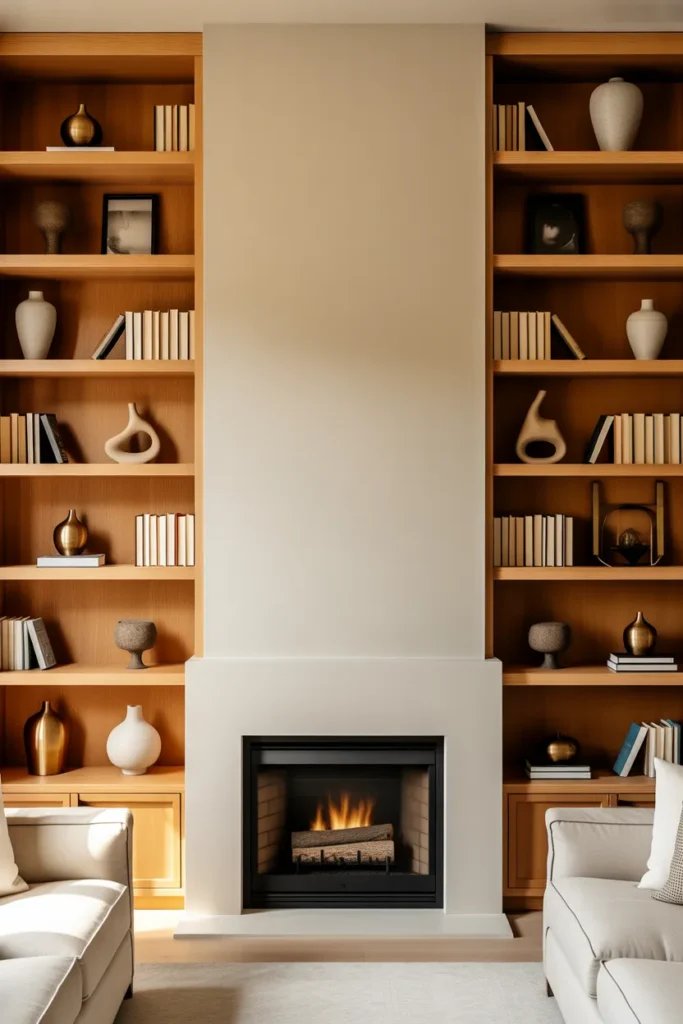 Built-In Bookshelves