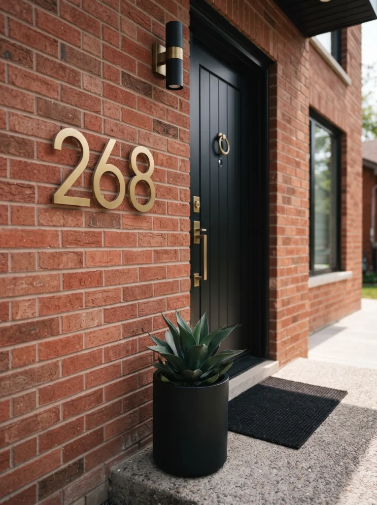 Modern House Numbers and Hardware