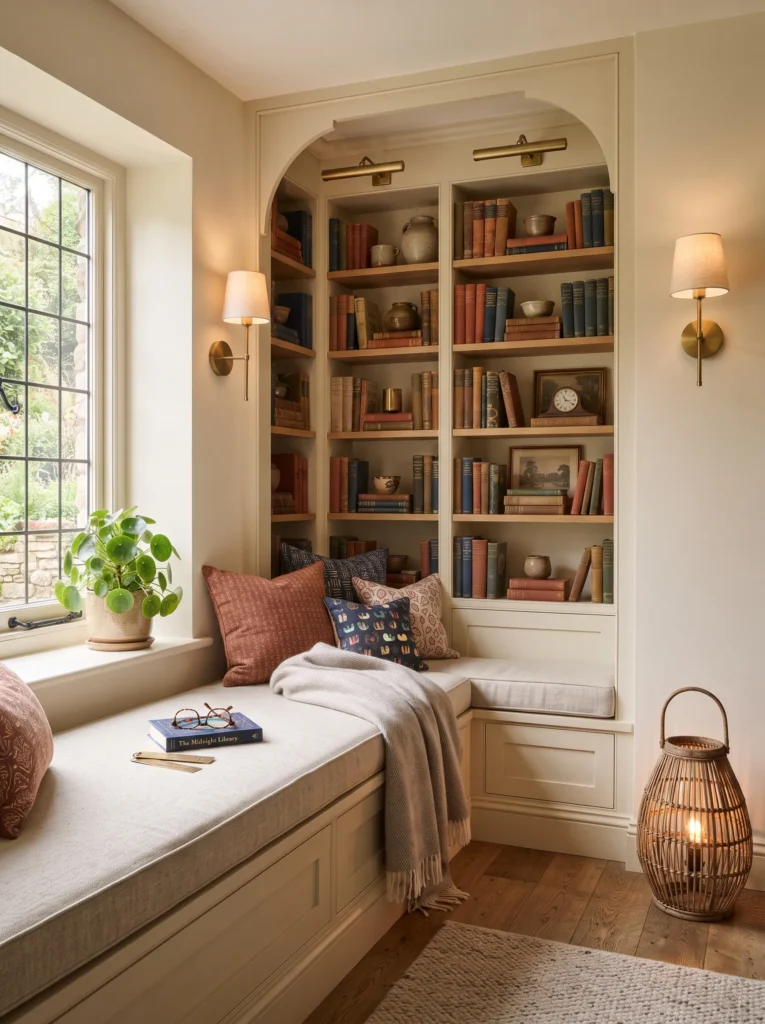 Alcove Bookshelf Nook