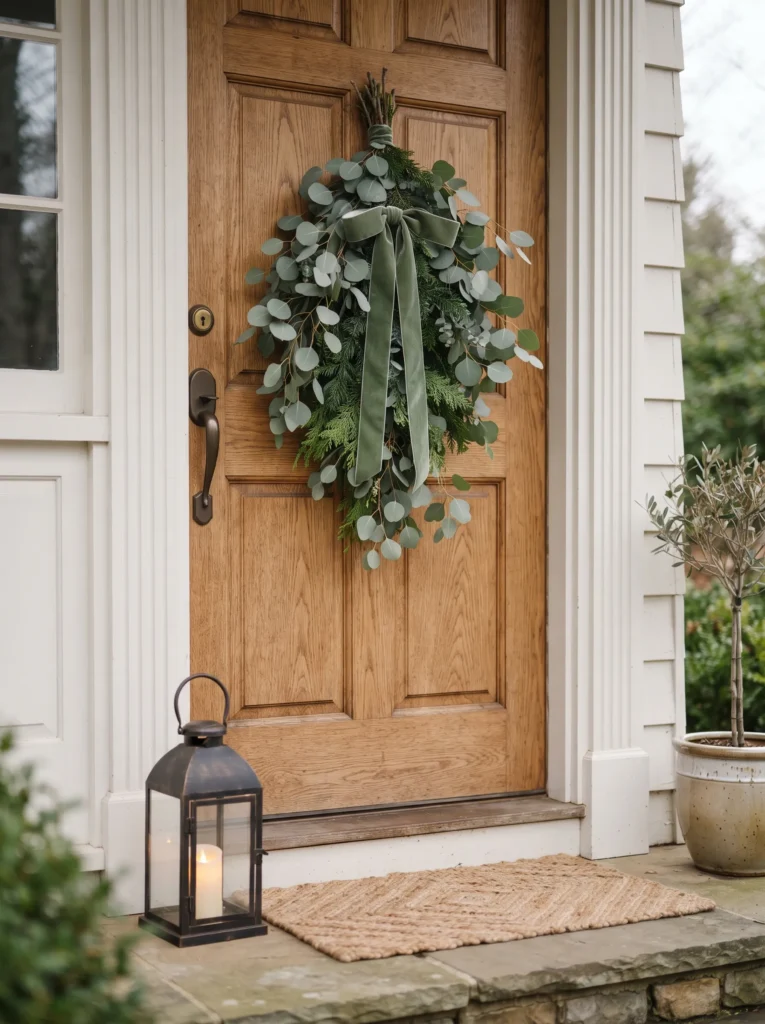 Eucalyptus Swag on Door