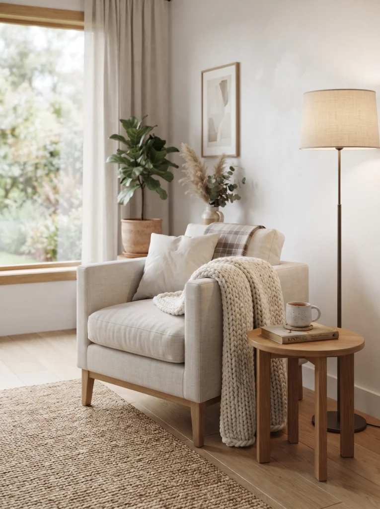 Minimalist Reading Corner