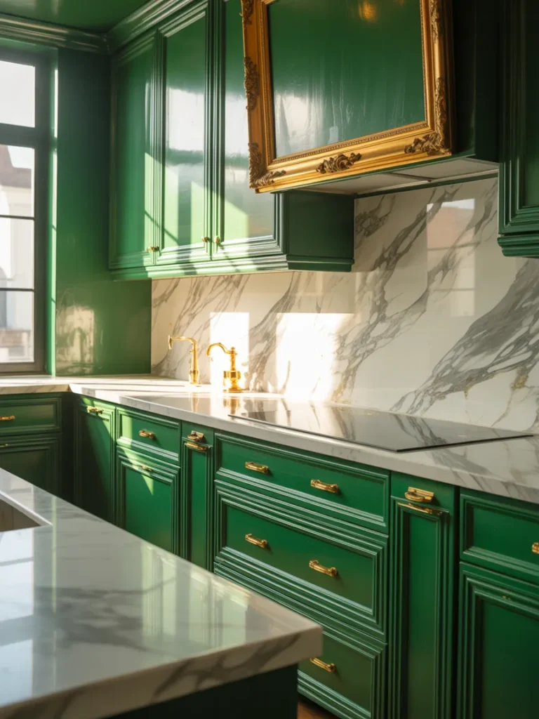 Two-Tone Wood & Green