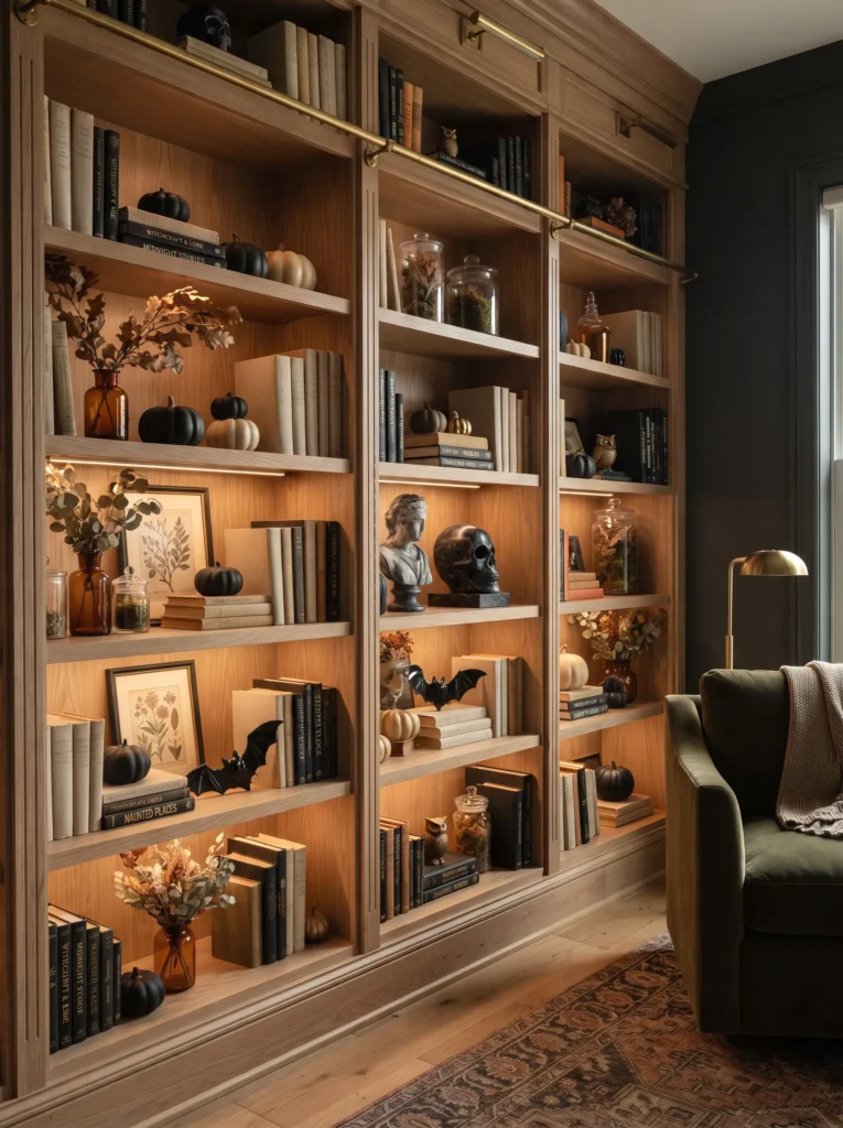 Layered Bookshelf Styling