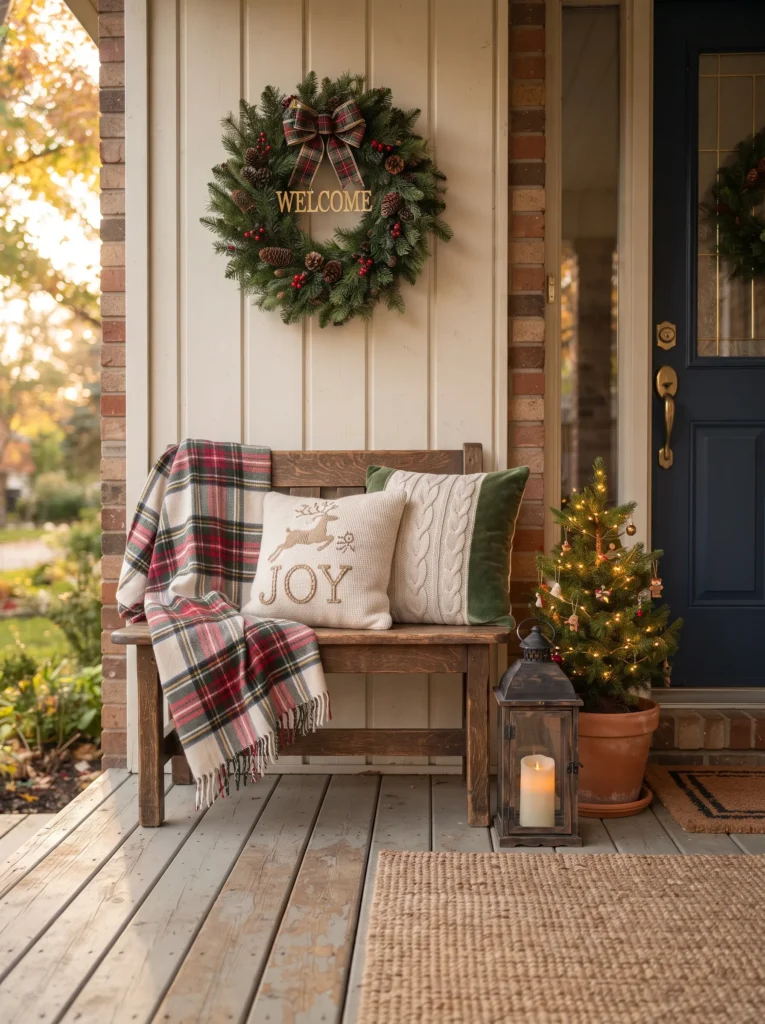 Porch Bench With Pillows