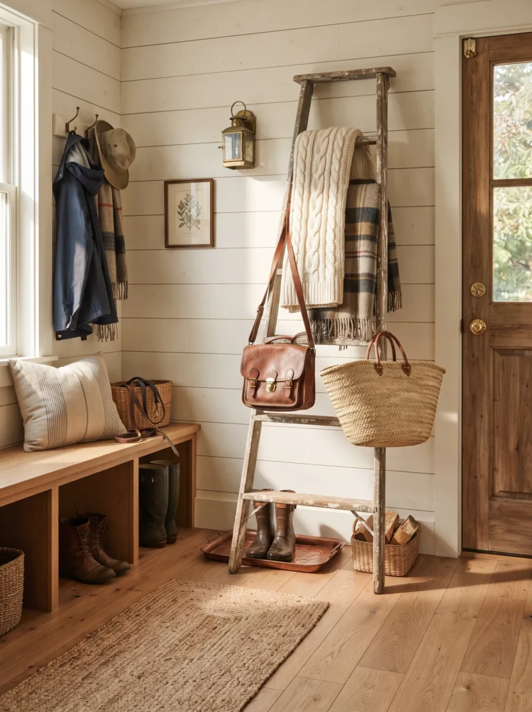 Vintage Ladder Storage
