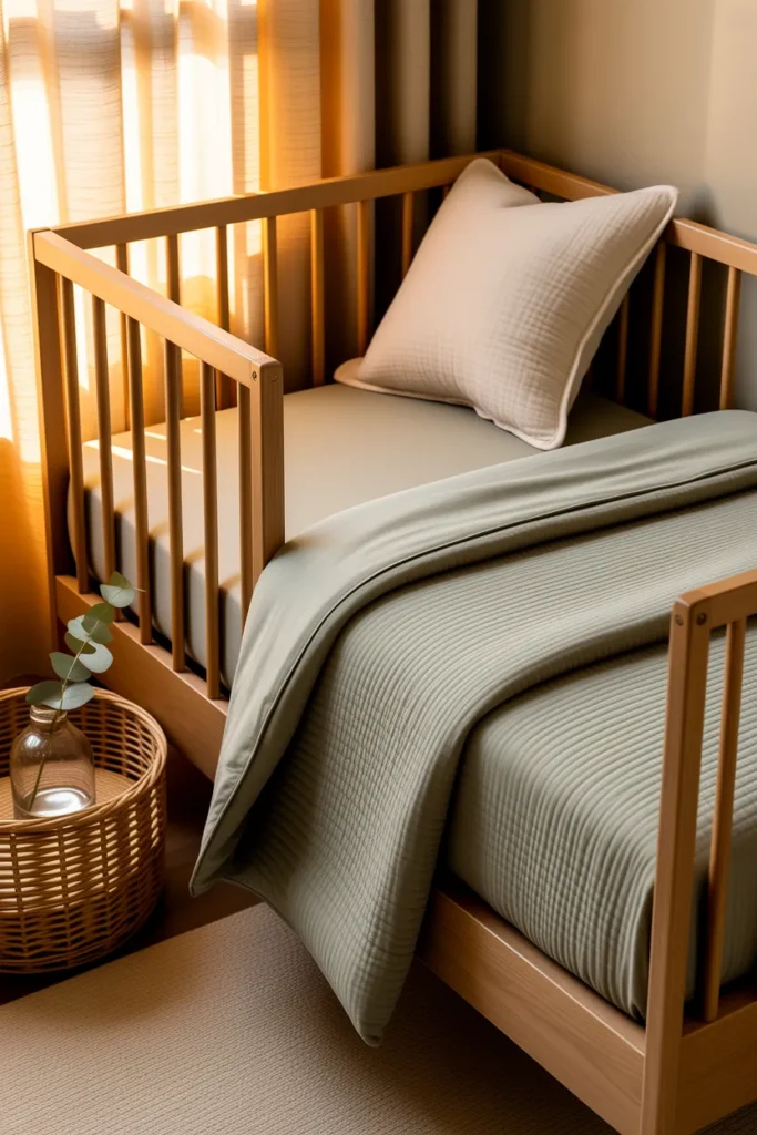 Soft Sage Crib Bedding Set