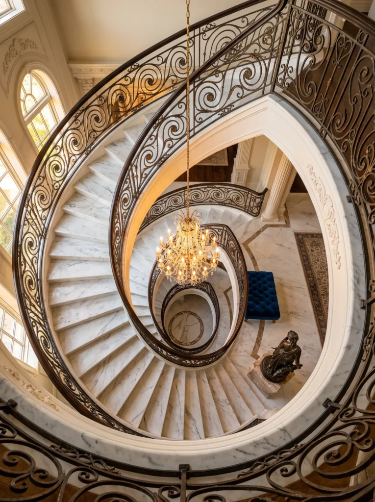 Sculptural Spiral Elegance