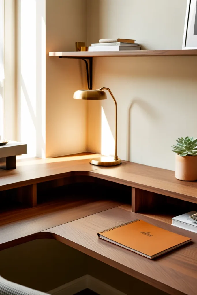 Corner Floating Desk
