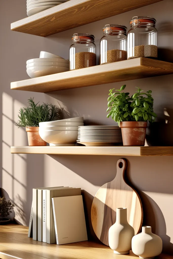 Open Shelving Display