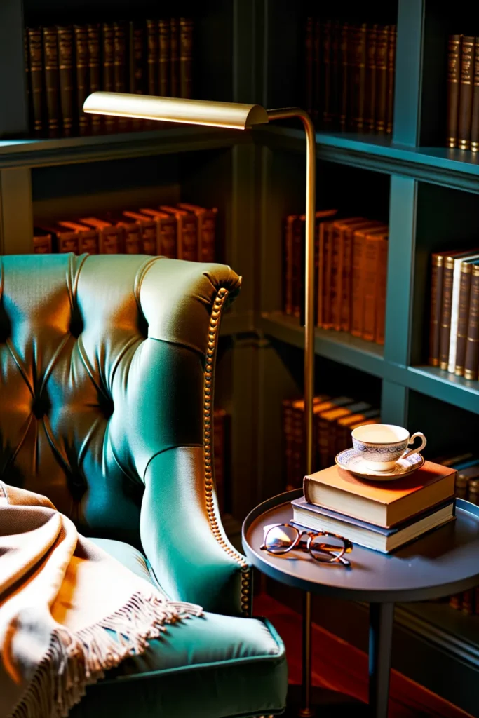 Velvet Armchair Corner