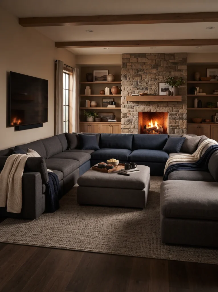 Cinema-Style Sectional for Maximum Lounging