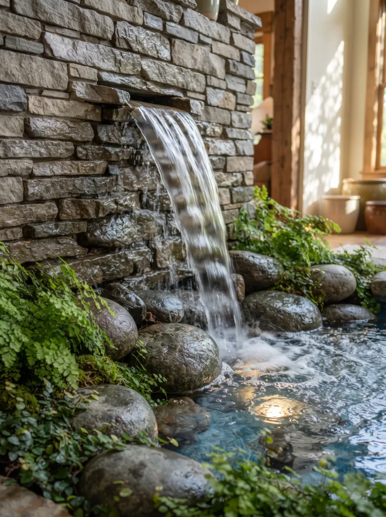 Serene Waterfall Feature
