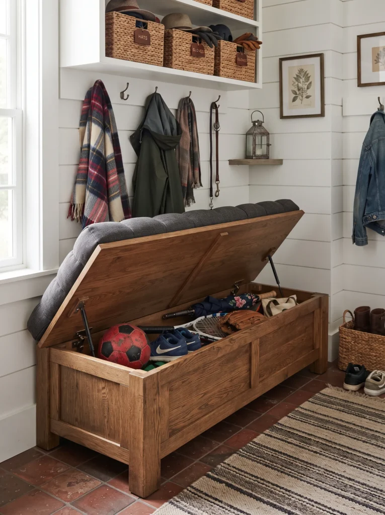 Lift-Up Storage Bench