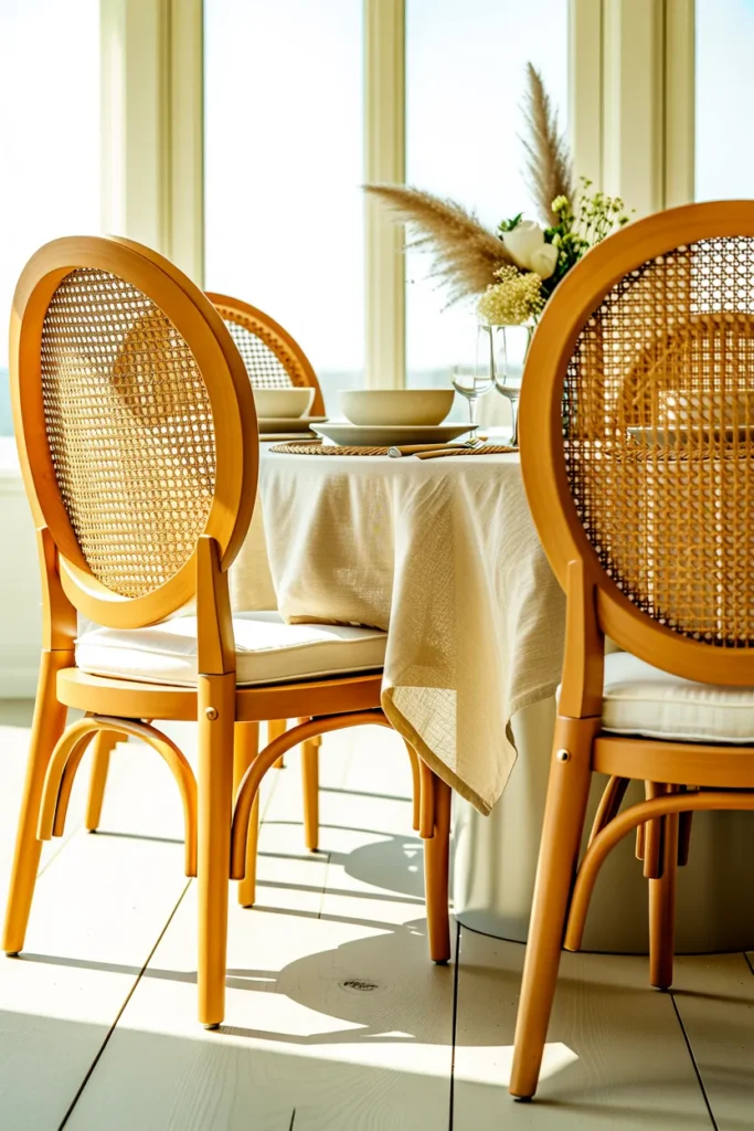 Cane-Back Dining Chairs
