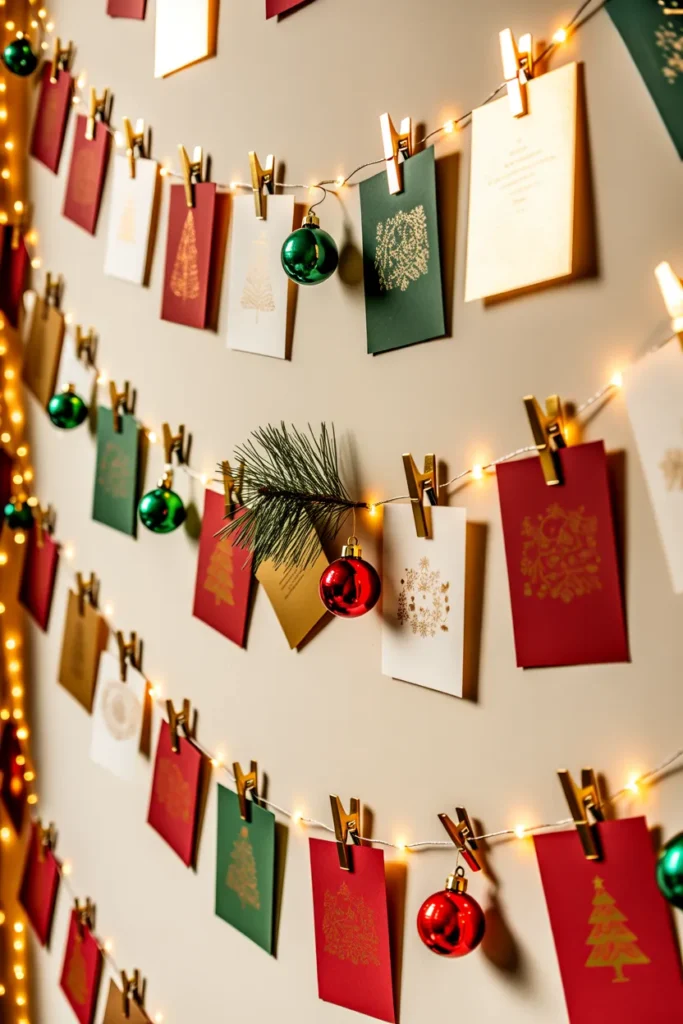 Holiday Card Wall Display