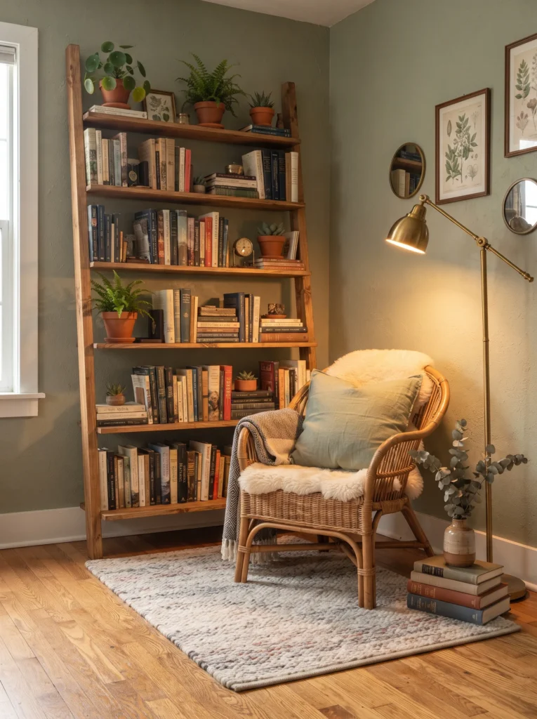 Corner Ladder Bookcase