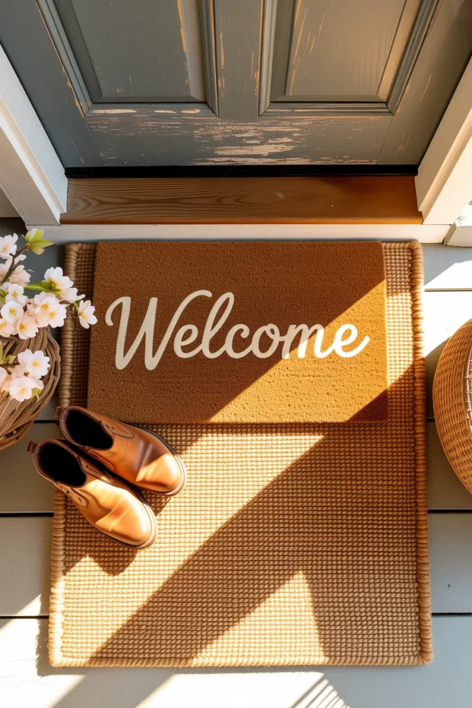 Layered Doormat Stack