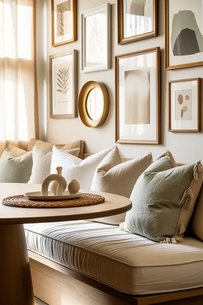 Breakfast Nook Gallery Wall