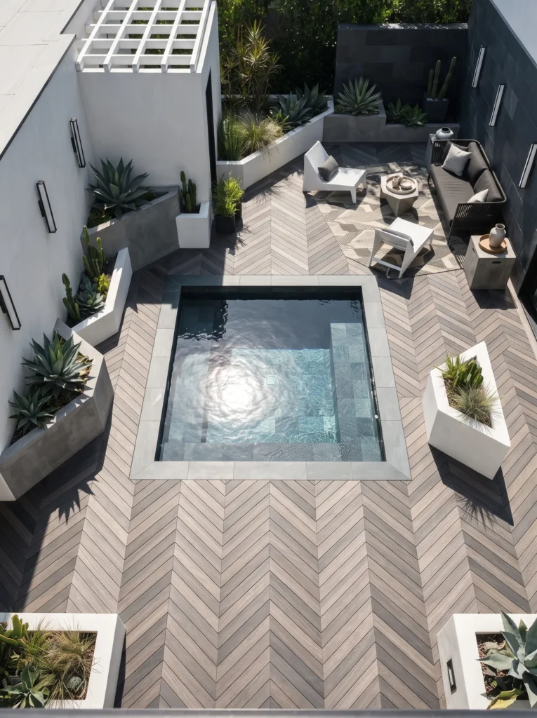 Geometric Deck and Pool