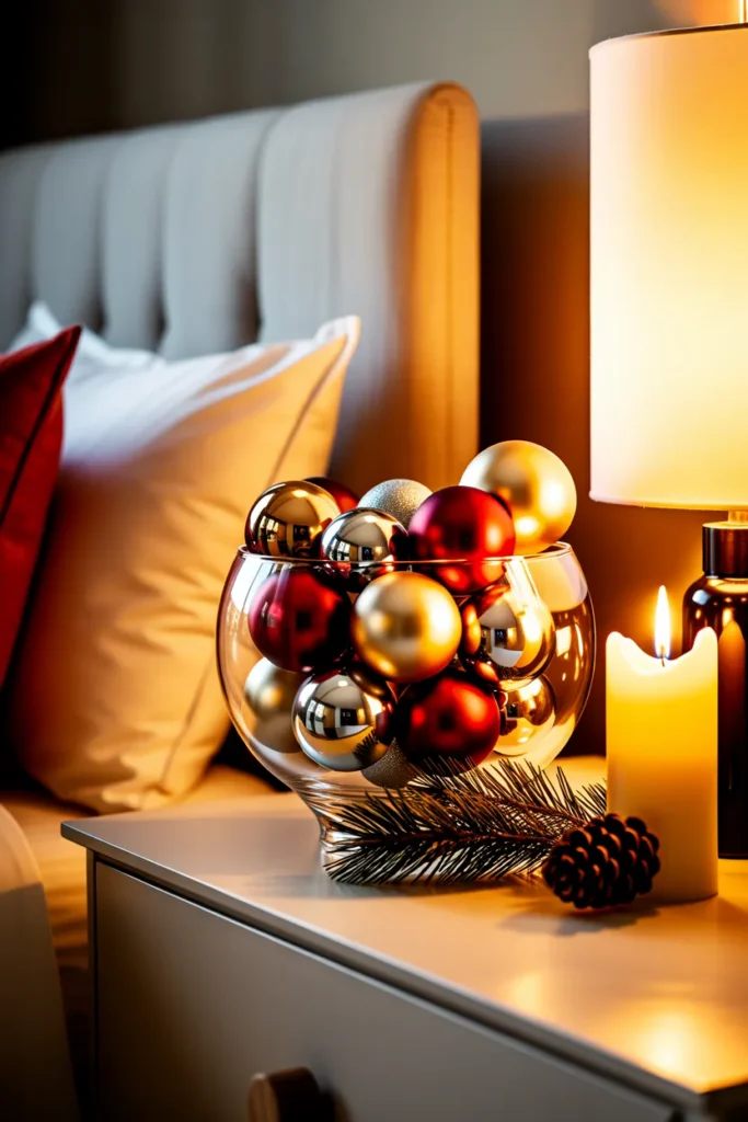 Bauble-Filled Decorative Bowl
