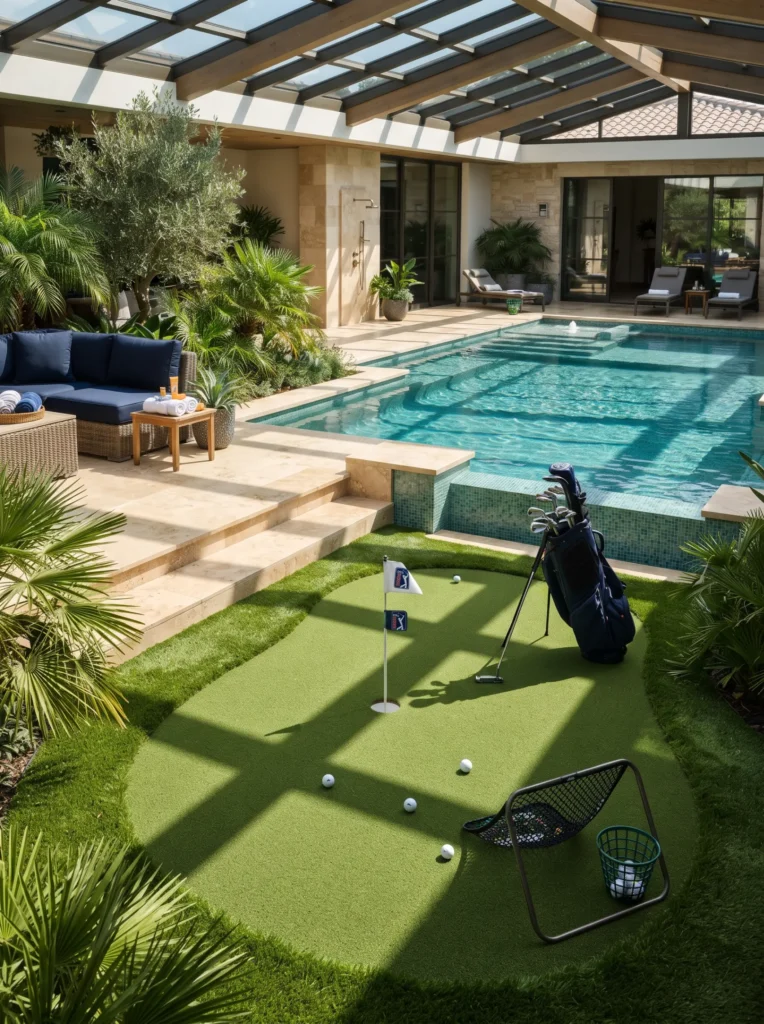 Poolside Putting Green