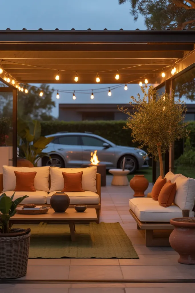 Rustic Wood Beam Carport