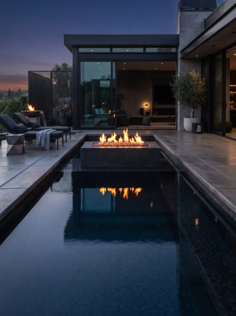 High-Contrast Fire and Water