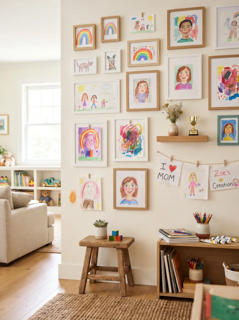 Kid's Art Gallery Wall