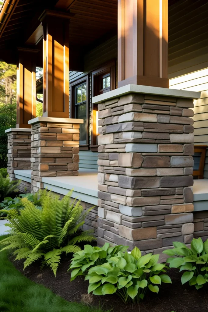 Stone Foundation Accents