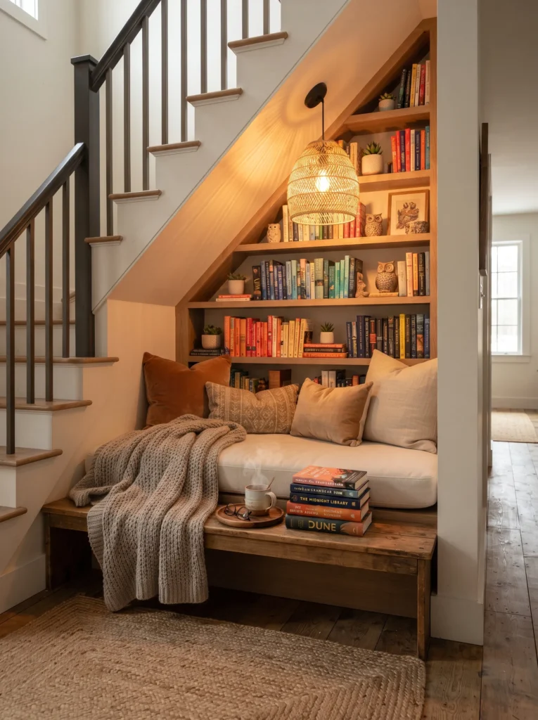 Under-Stairs Reading Nook