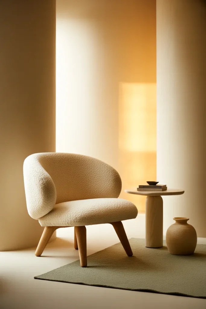 Bouclé Lounge Chair