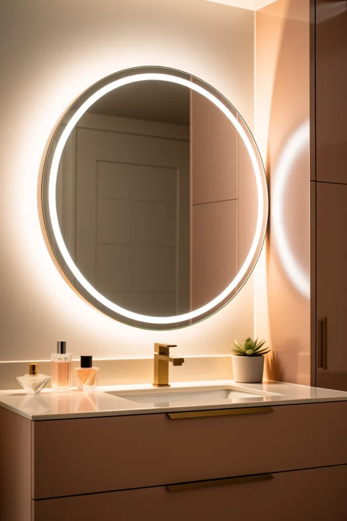Backlit Mirror Glow