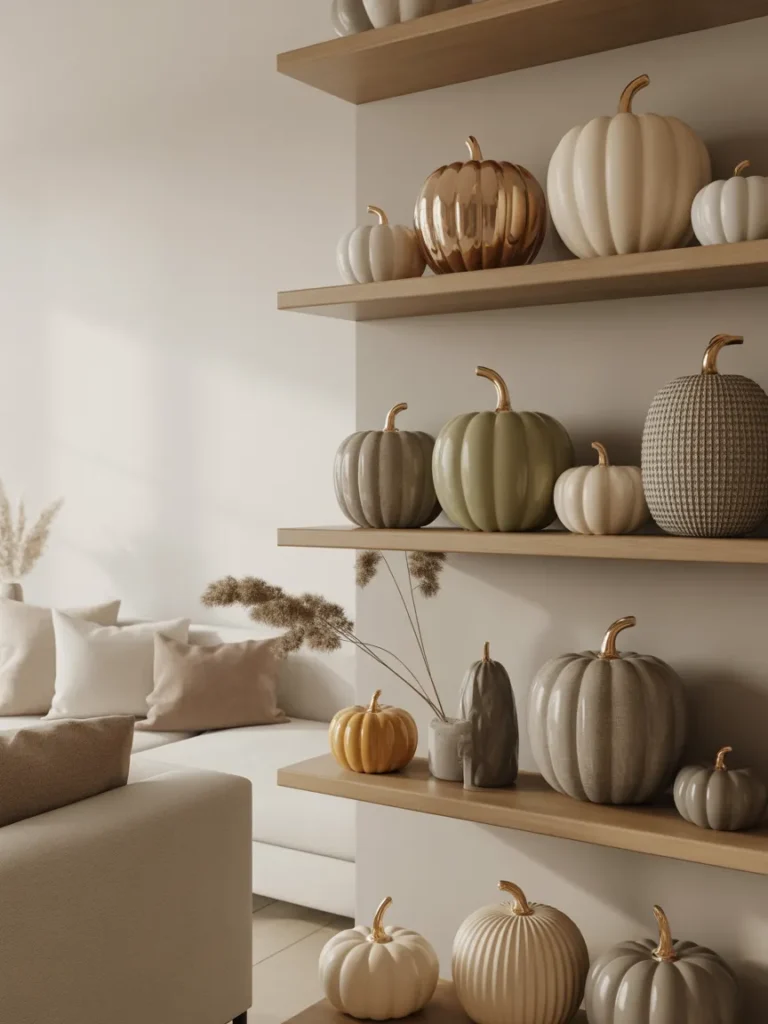 Neutral Pumpkin Display