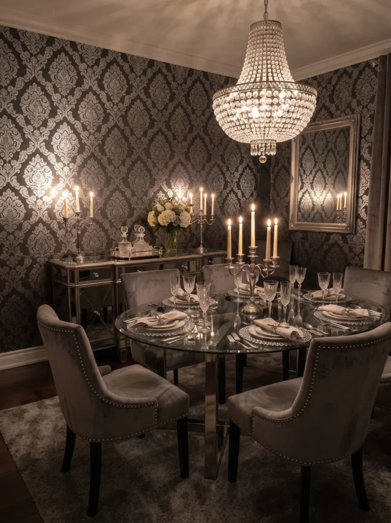 Glamorous Metallic Damask