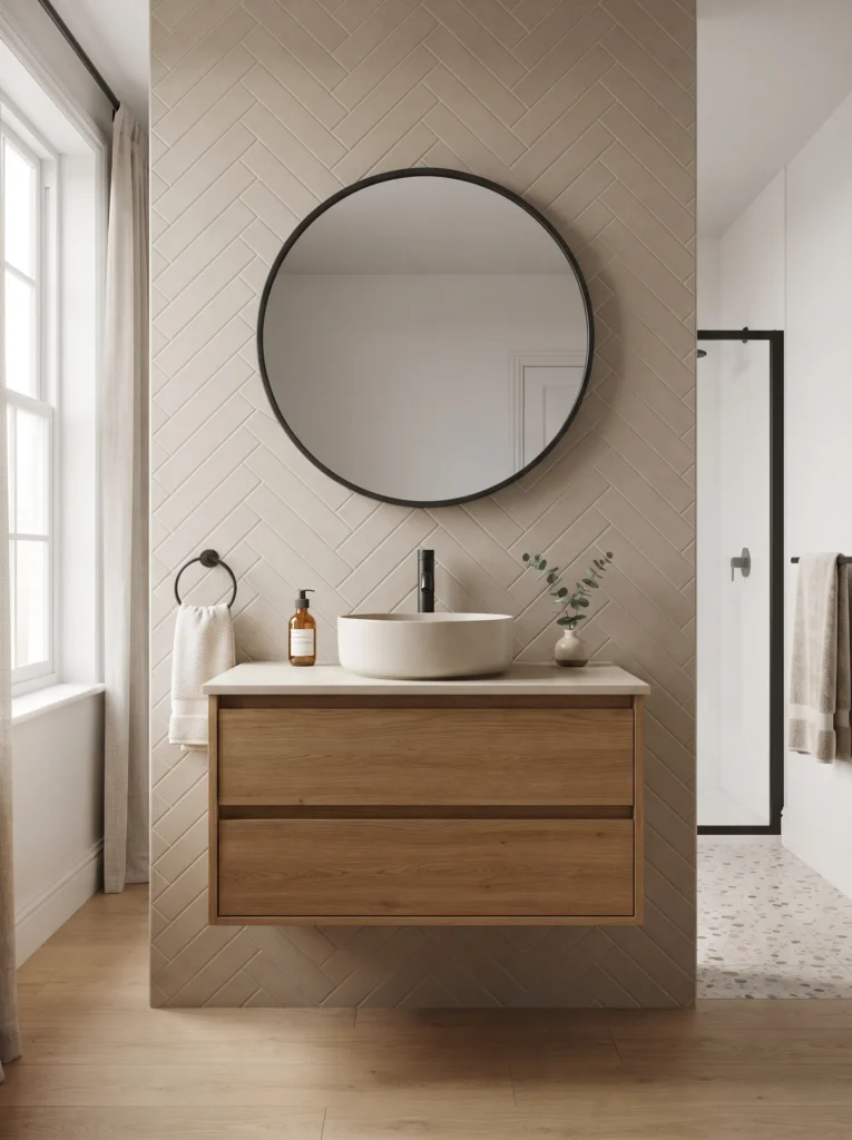 Herringbone Feature Wall